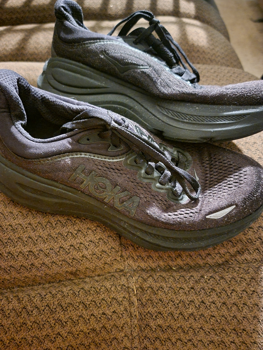 Hoka BONDI 9 Women's All-Black Cushioned Running Sneakers